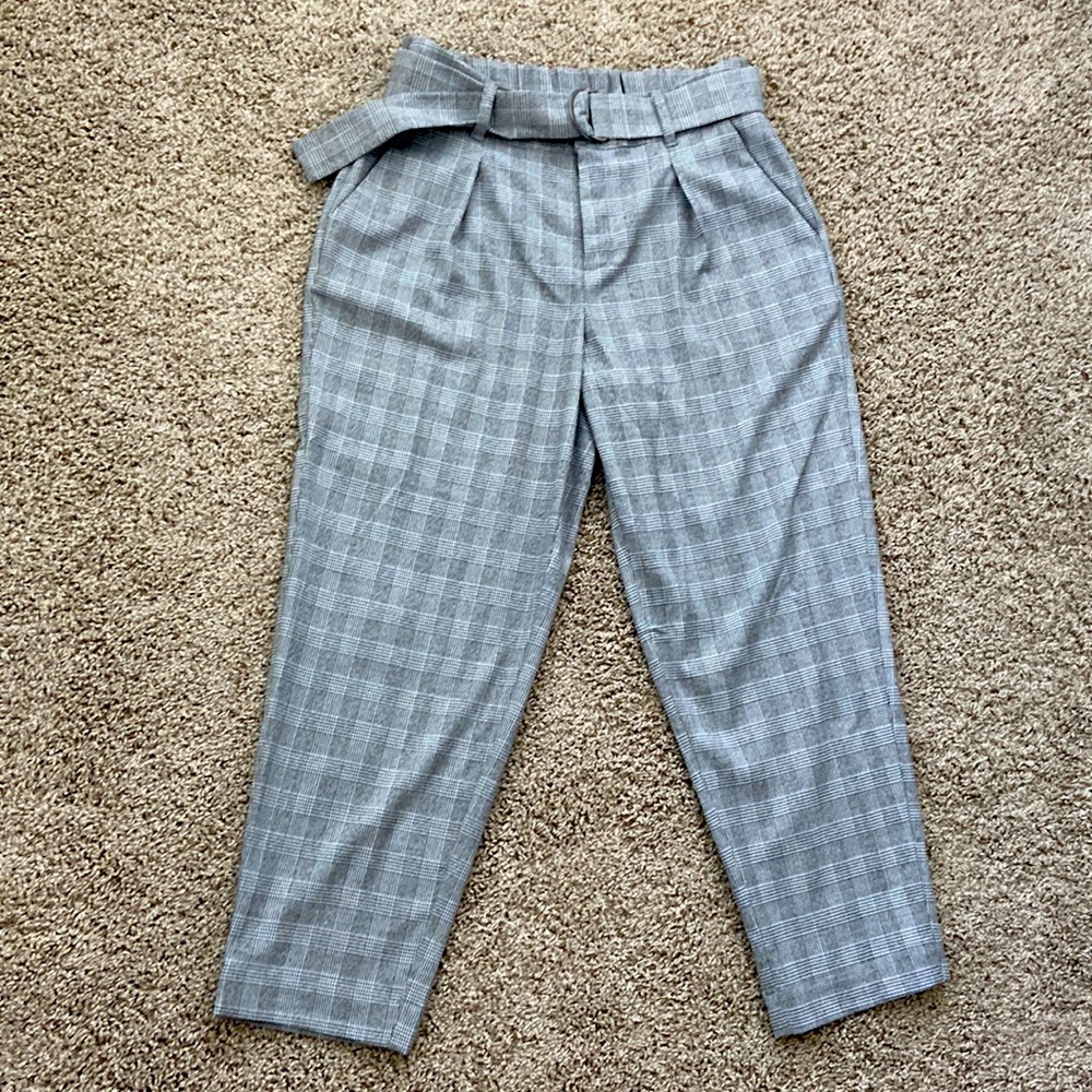 A New Day High-Rise Tapered D-Ring Belted Ankle Pants, SZ 10